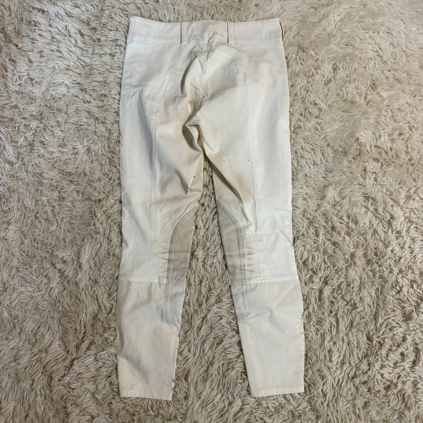 Women’s Size 24R White Ariat Knee Patch Horseback Riding Breeches