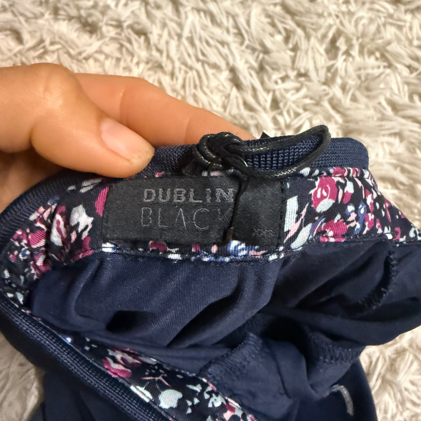 New Women’s XXS Navy Dublin Short Sleeve Horseback Riding Polo Shirt