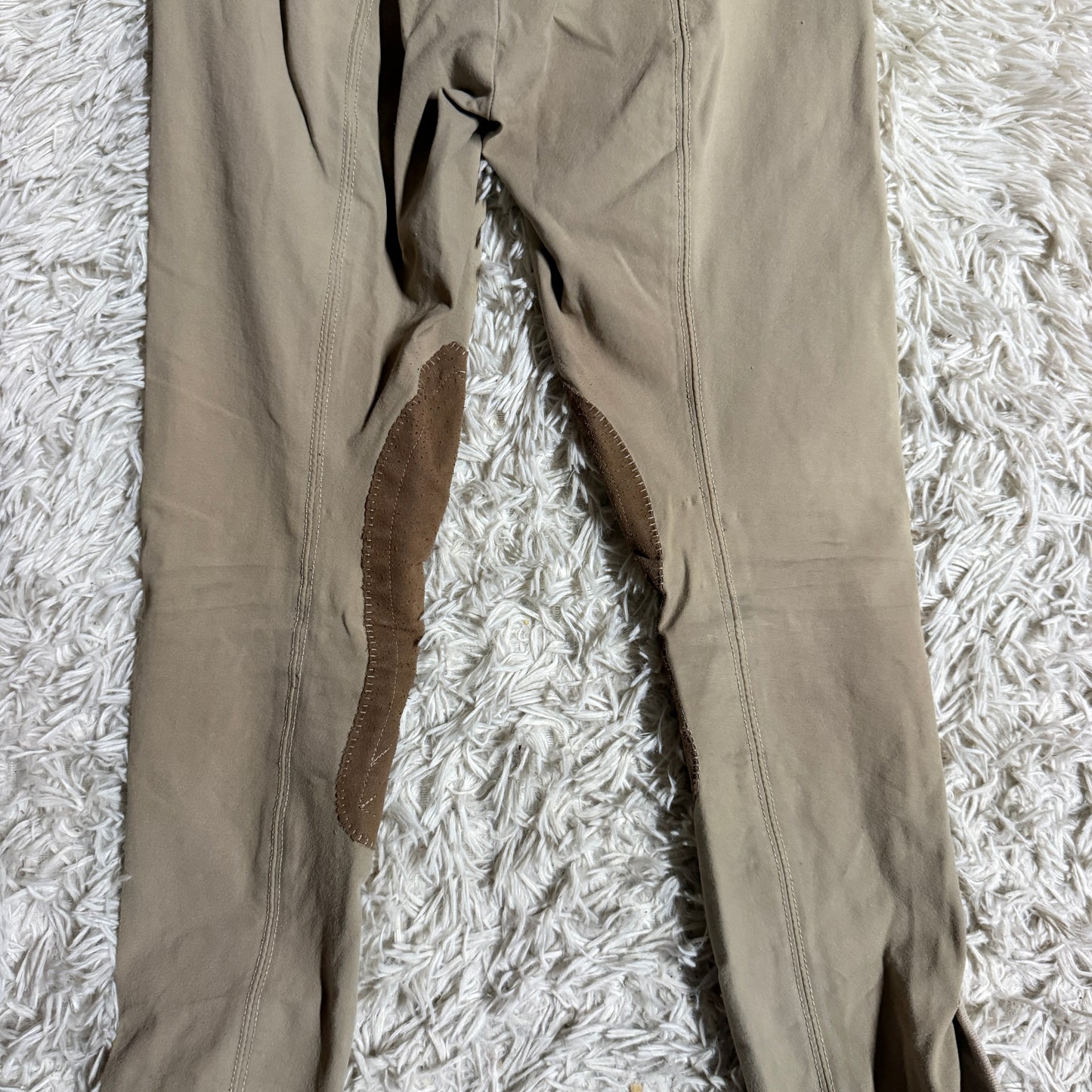 Women’s Size 24R Tan Shires Knee Patch Horseback Riding Breeches