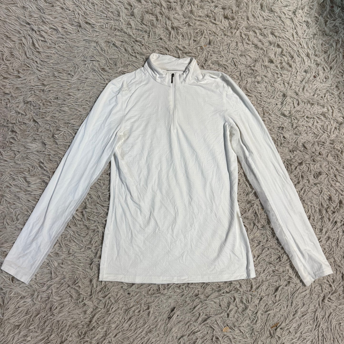 Women’s Small White Dover Long Sleeve Horseback Riding Sunshirt
