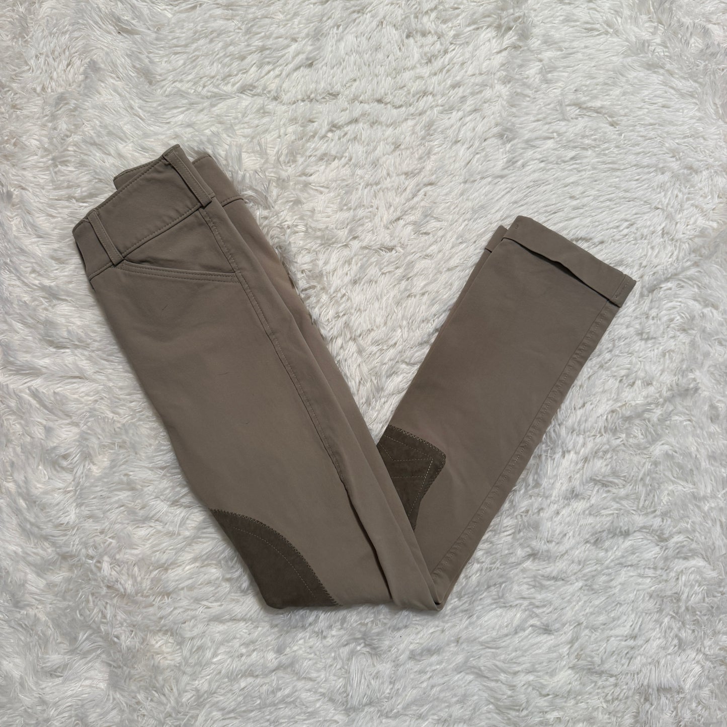 Child’s Size 12R Tan Tailored Sportsman Knee Patch Horseback Riding Jodphurs