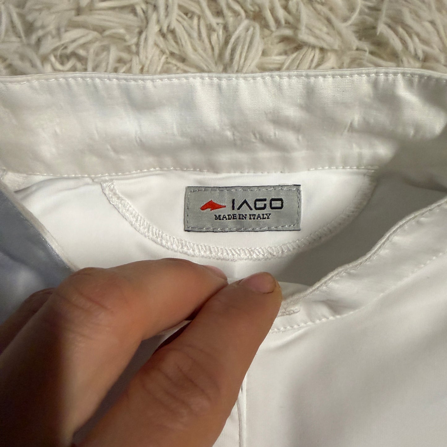 Women’s XL White Iago Short Sleeve Horseback Riding Show Shirt