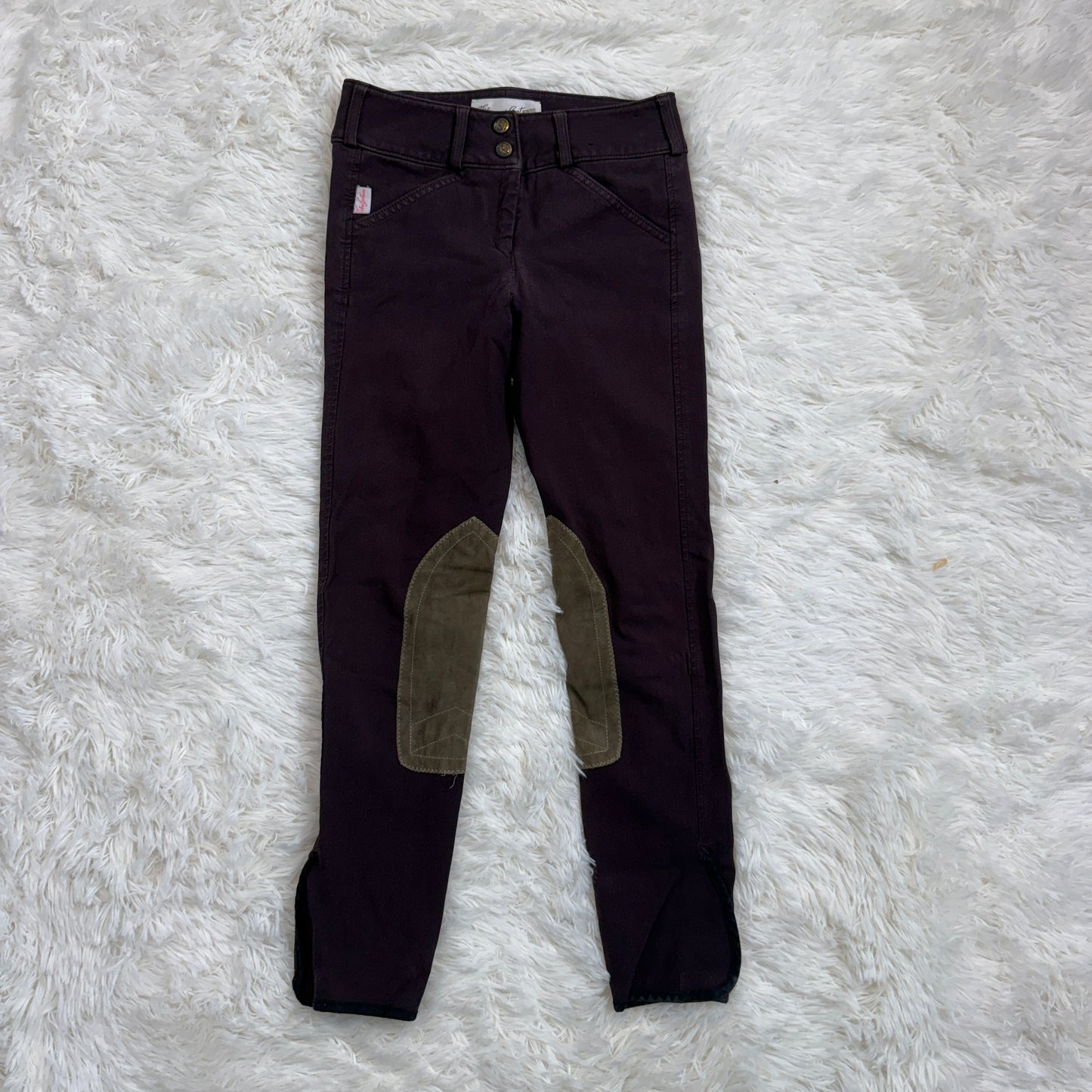 Child’s Size 12R Purple Tailored Sportsman Knee Patch Horseback Riding Breeches