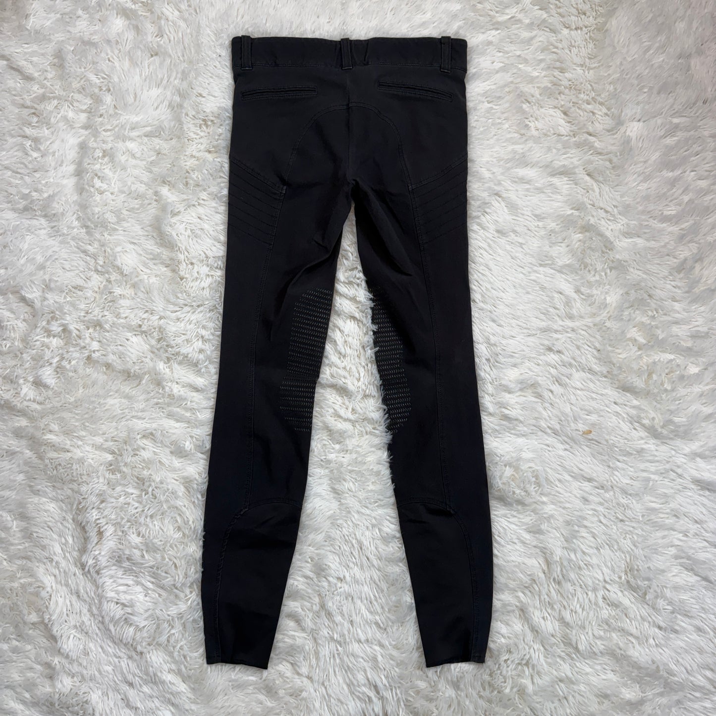 Women’s Size IT46 Black Equiline Knee Patch Horseback Riding Breeches