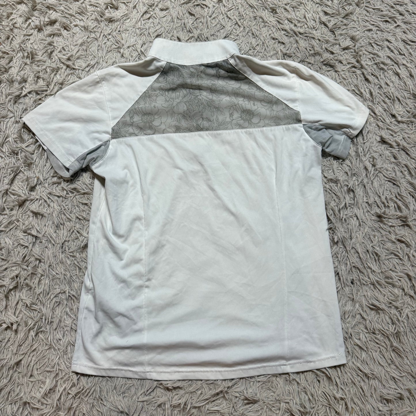 Women’s Small White Smartpak Piper Short Sleeve Horseback Riding Show Shirt