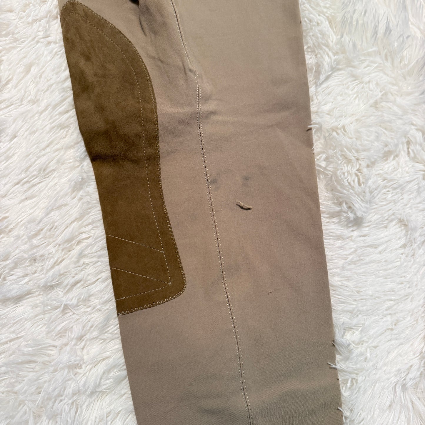 Women’s Size 34R Tan Tailored Sportsman Knee Patch Horseback Riding Breeches
