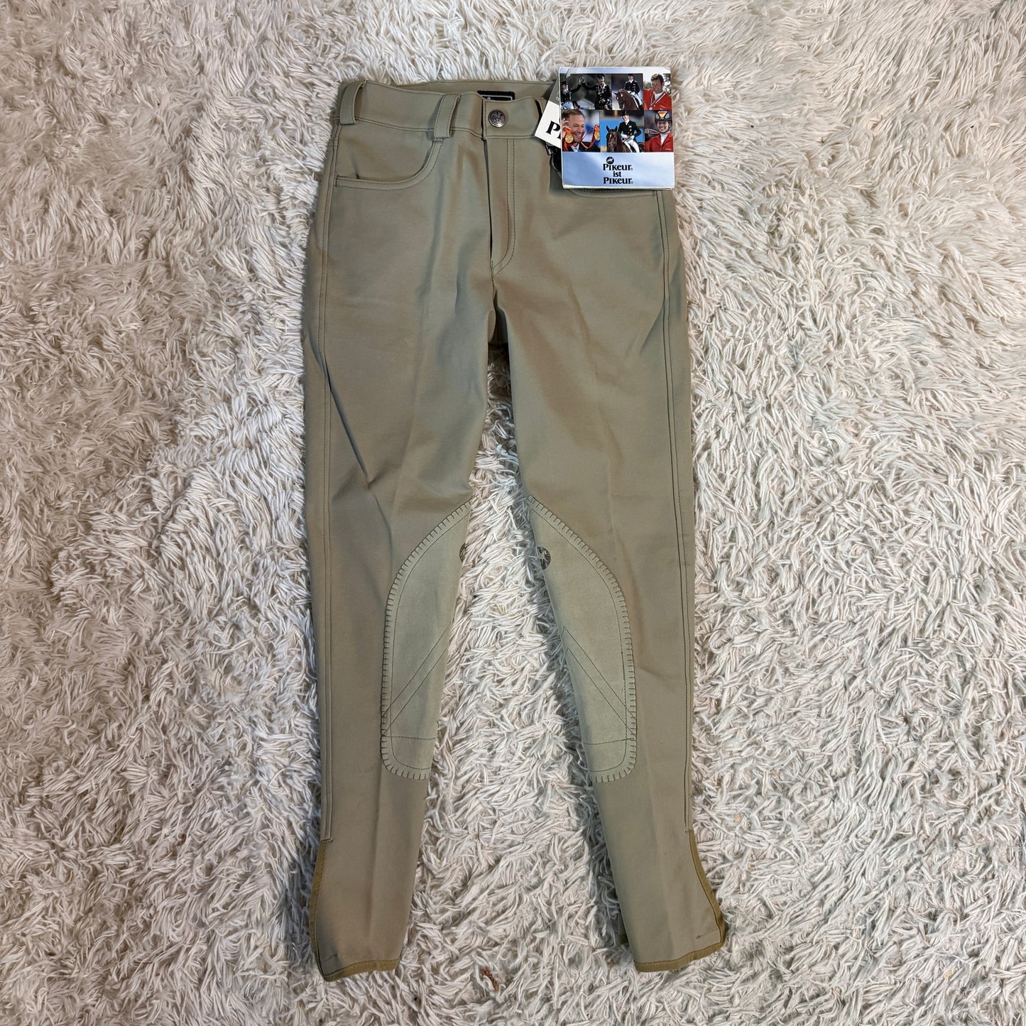 New Child’s Size 14R Tan Pikeur Knee Patch Horseback Riding Breeches