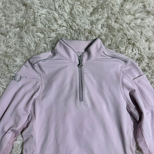 Child’s Large Pink Chestnut Bay Long Sleeve Horseback Riding Sunshirt