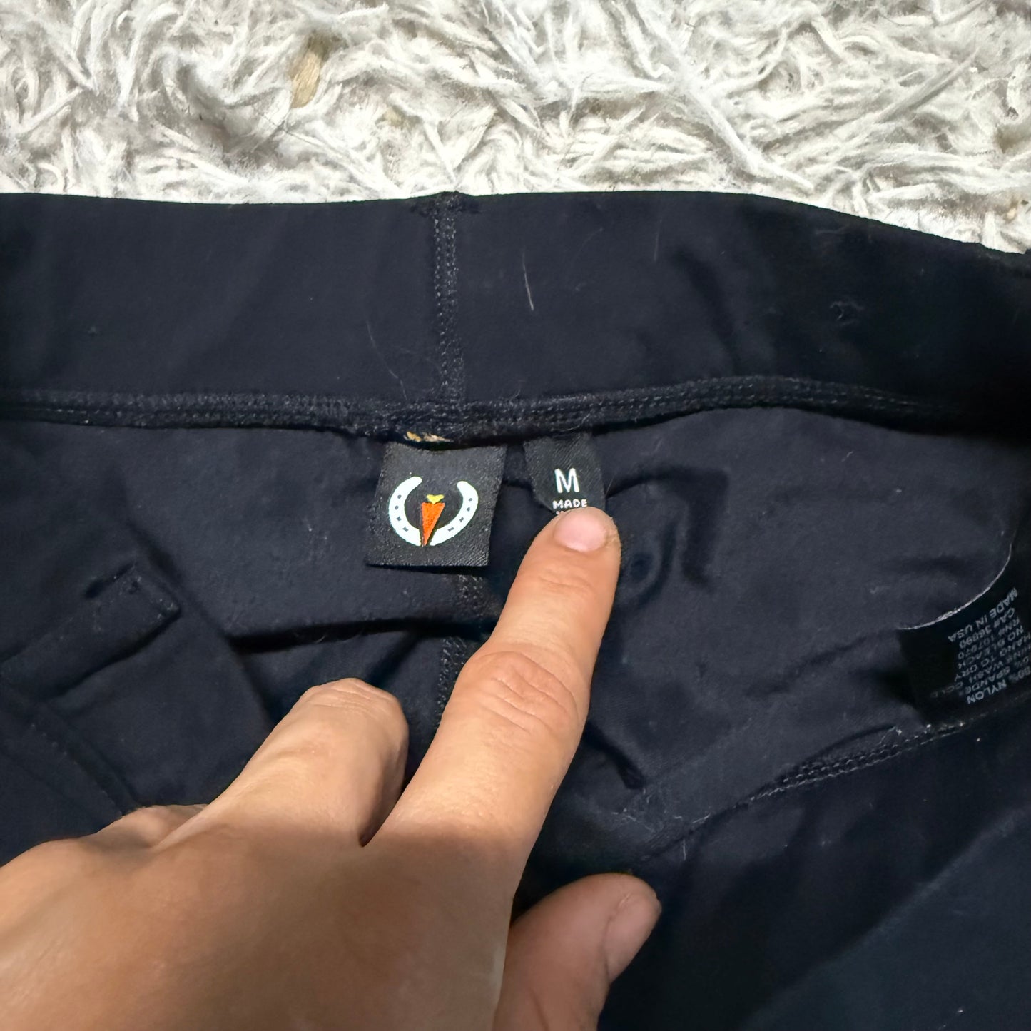 Child’s Medium Black Kerrits Full Seat Horseback Riding Tights