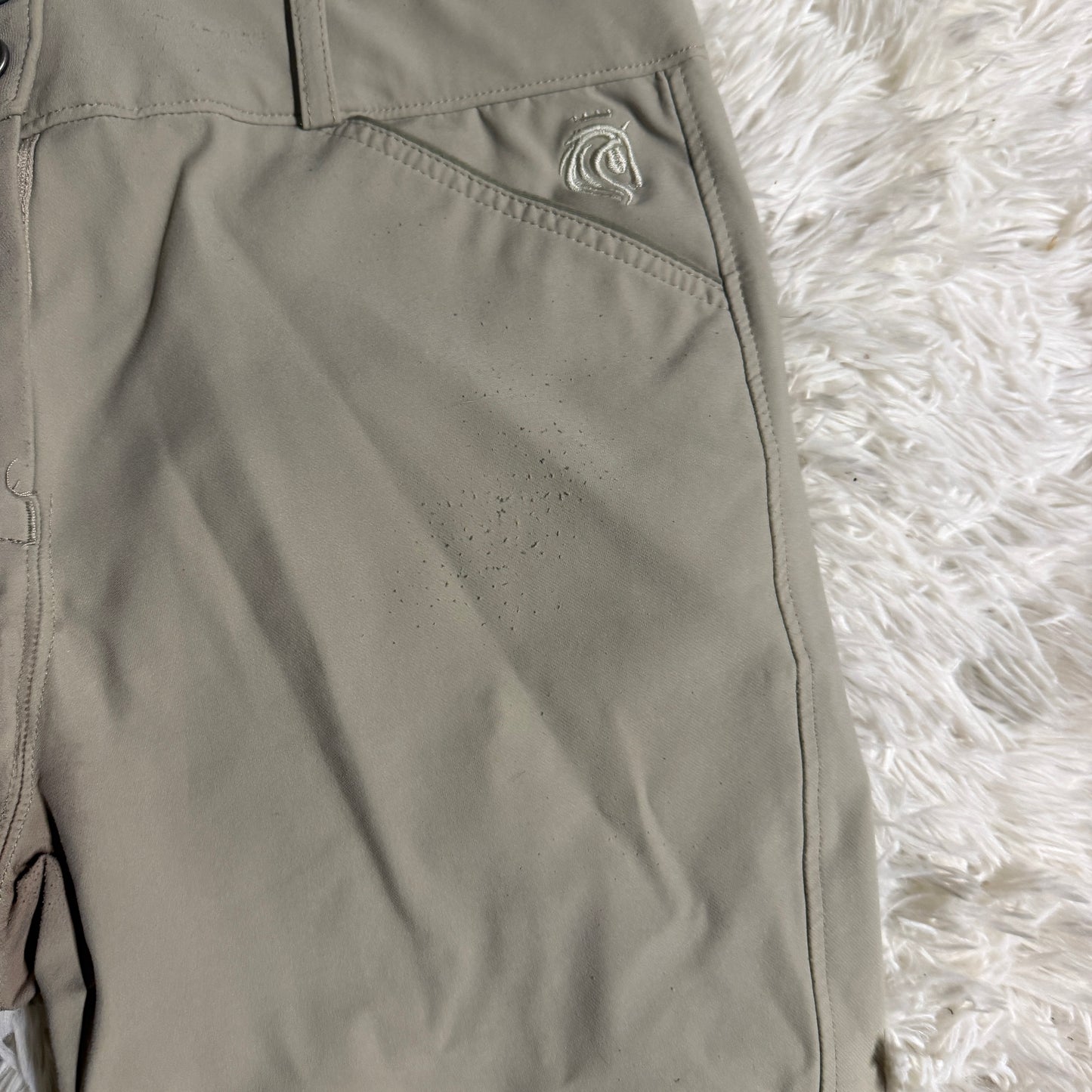 Women’s Size 34R Tan Equinavia Knee Patch Horseback Riding Breeches