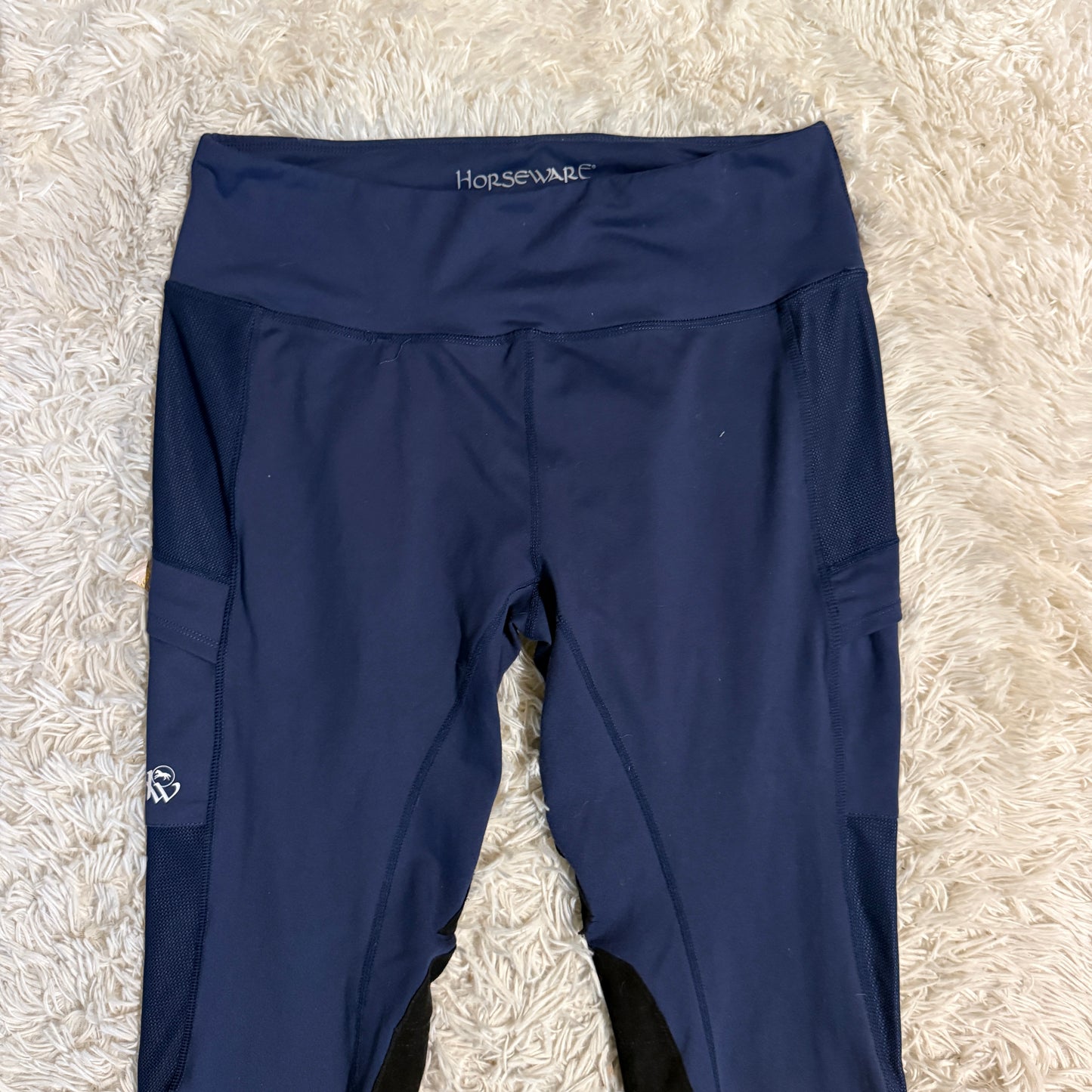 Women’s XXL Navy Horseware Knee Patch Horseback Riding Tights Breeches