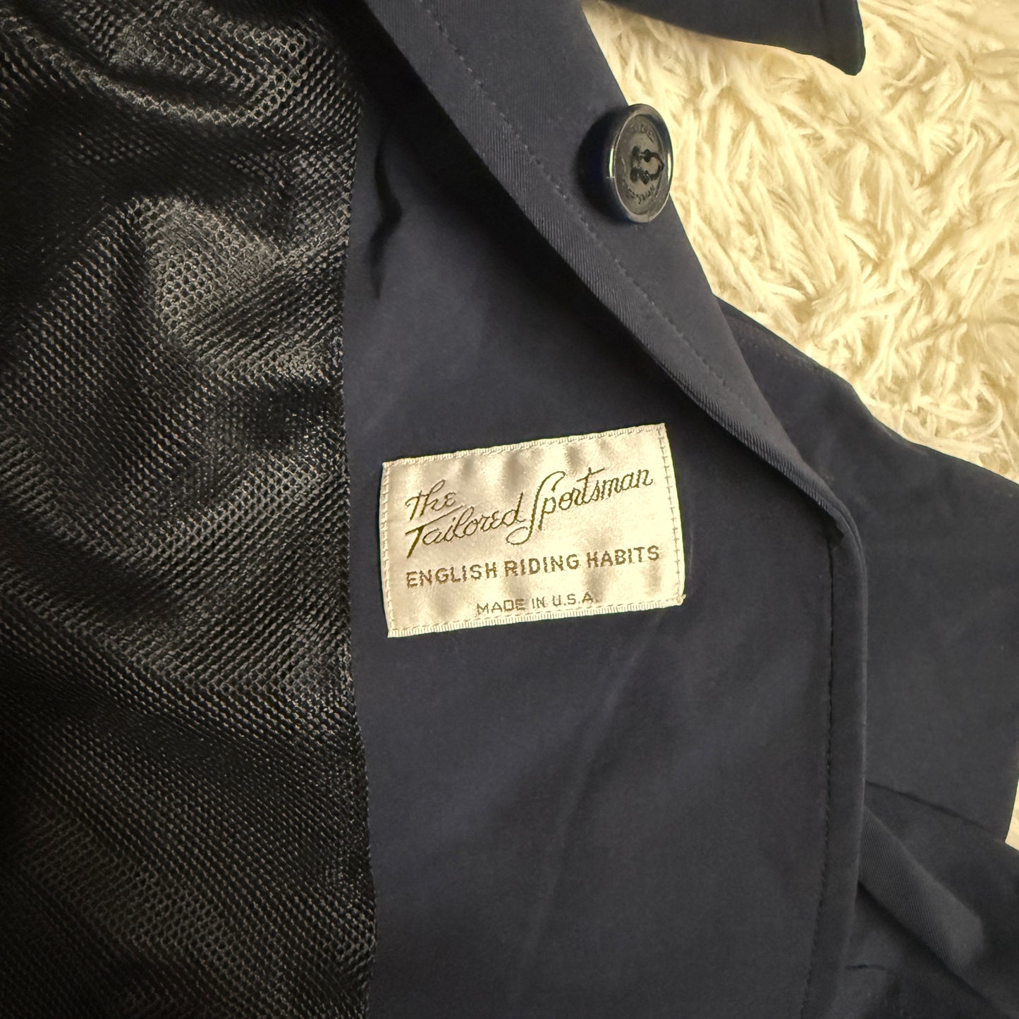 Women’s Size 14R Navy Tailored Sportsman Horseback Riding Show Coat