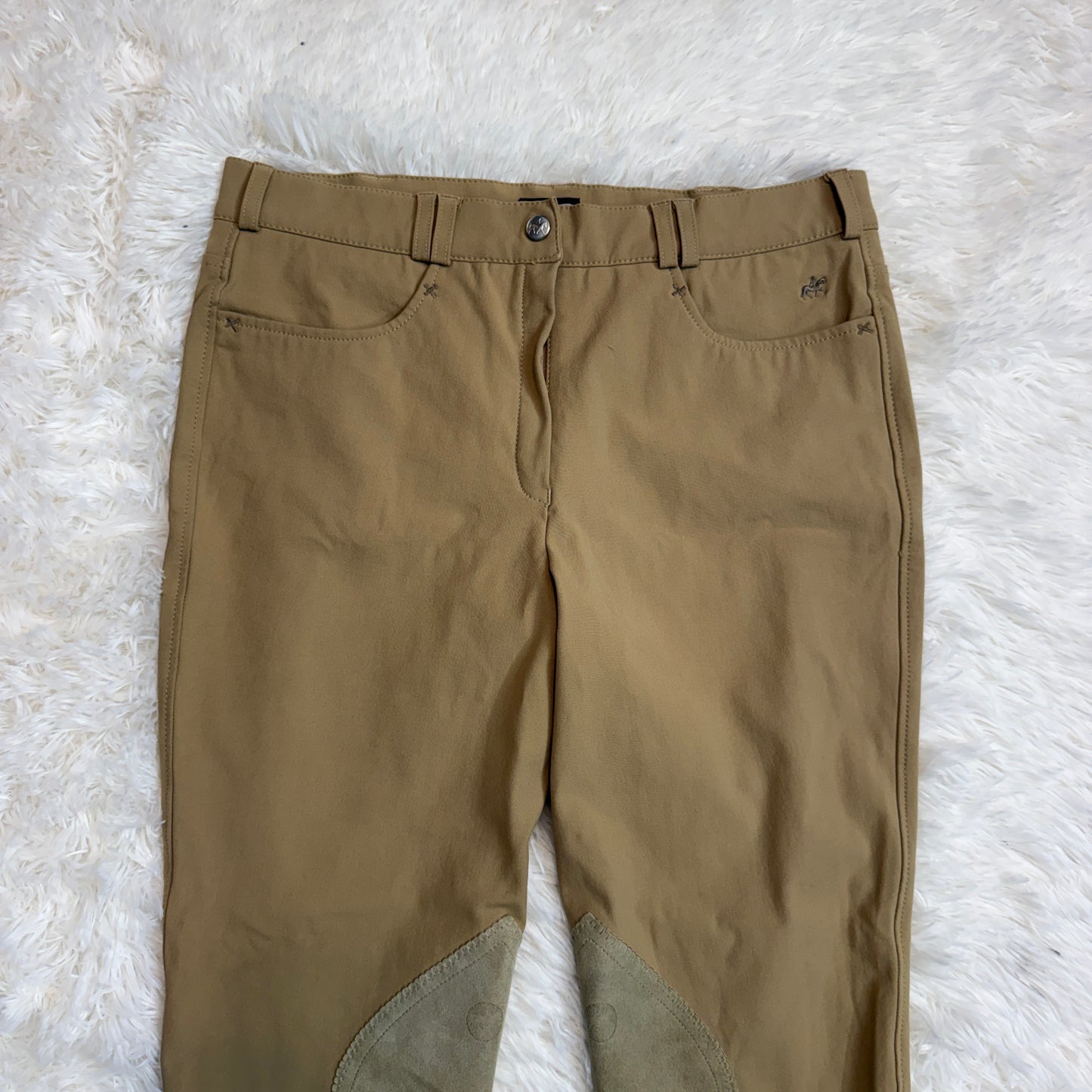 Women’s Size 32L Dark Tan Pikeur Knee Patch Horseback Riding Breeches