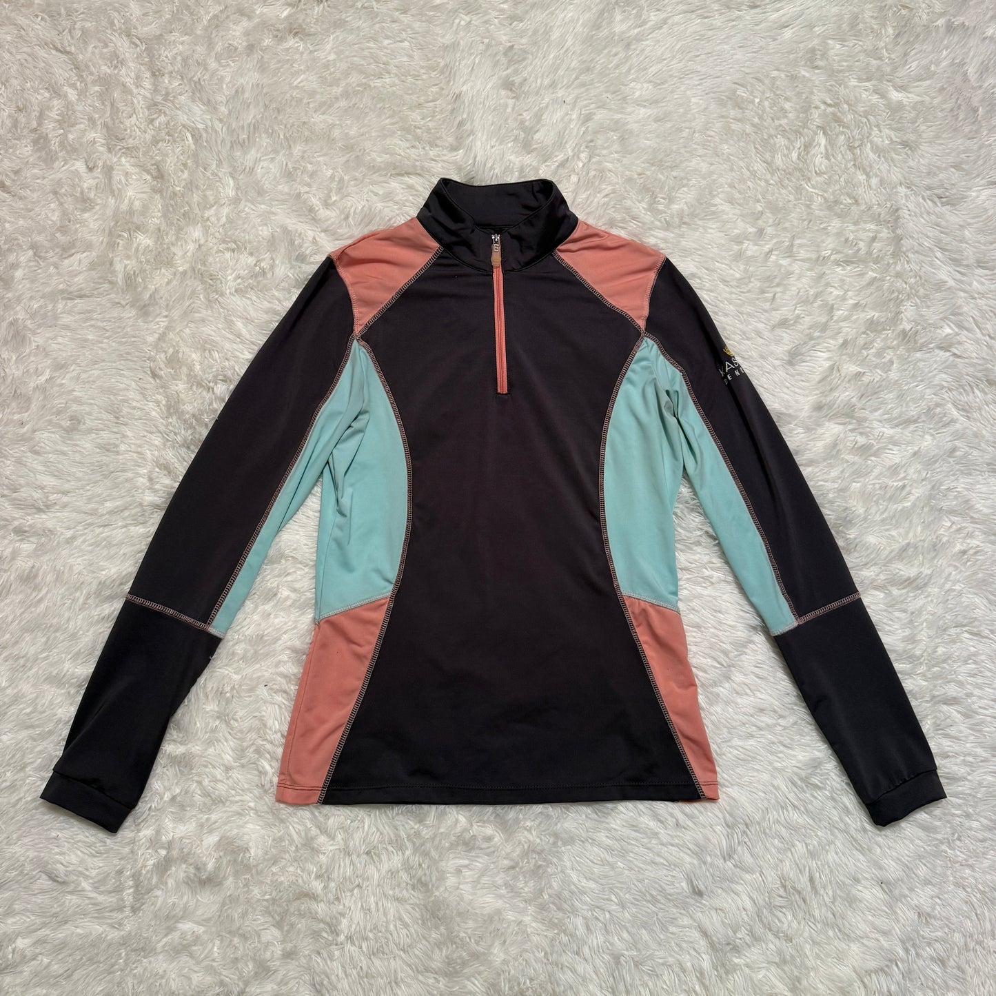 Women’s Medium Grey Kastel Denmark Long Sleeve Horseback Riding Sunshirt