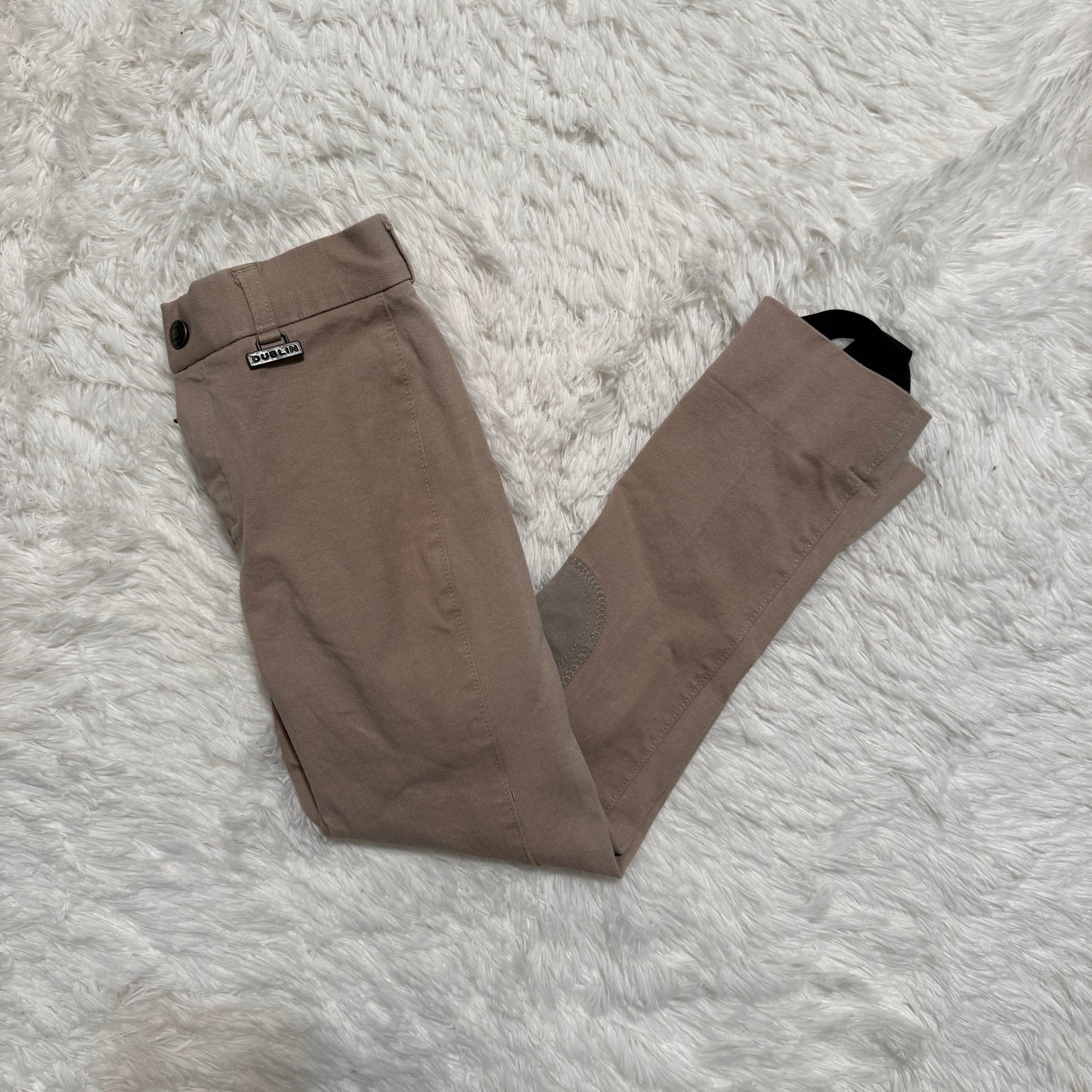 Child’s Size 8R Tan Dublin Knee Patch Horseback Riding Jodphurs