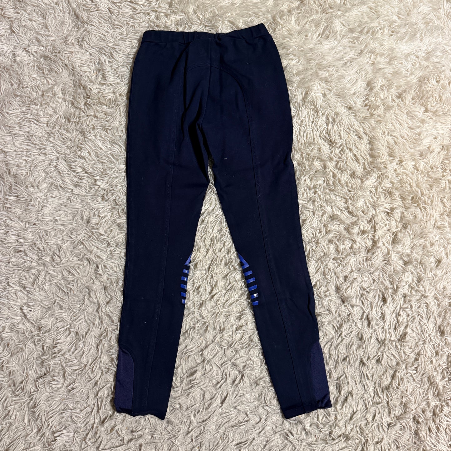 Child’s Size 12R Navy HR Farm Knee Patch Horseback Riding Breeches