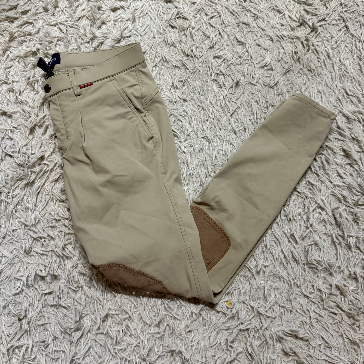 Women’s Size 30R Tan B Vertigo Knee Patch Horseback Riding Breeches