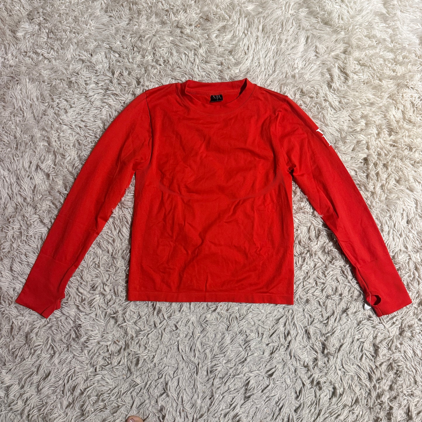 Women’s Medium Red Victoria Rose Equestrian Long Sleeve Horseback Riding Sunshirt