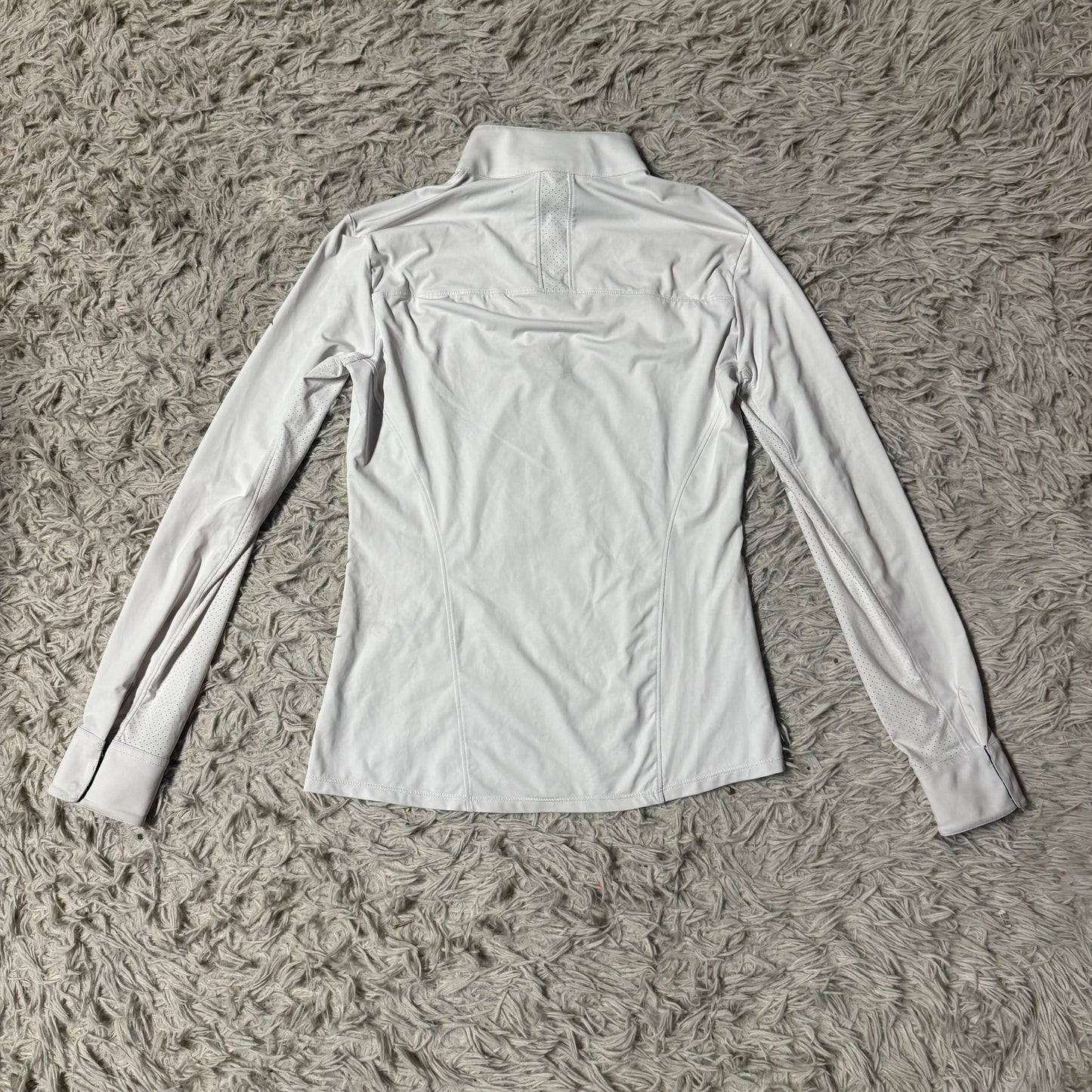 Women’s Small White RJ Classics Long Sleeve Horseback Riding Show Shirt