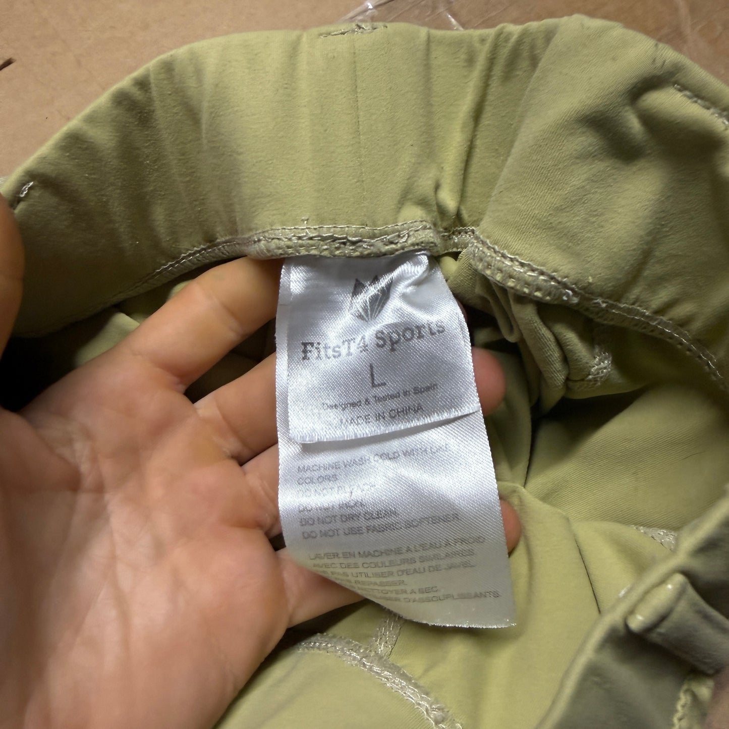 Child’s Large Tan FitsT4 Full Seat Horseback Riding Breeches