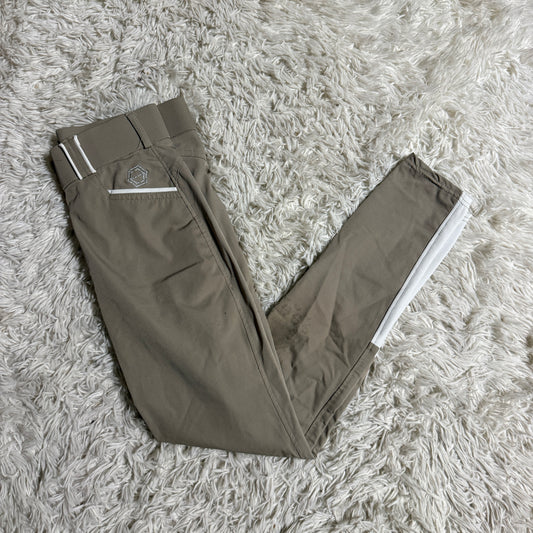 Women’s Size 28R Tan Ethos Equestrian Knee Patch Horseback Riding Breeches