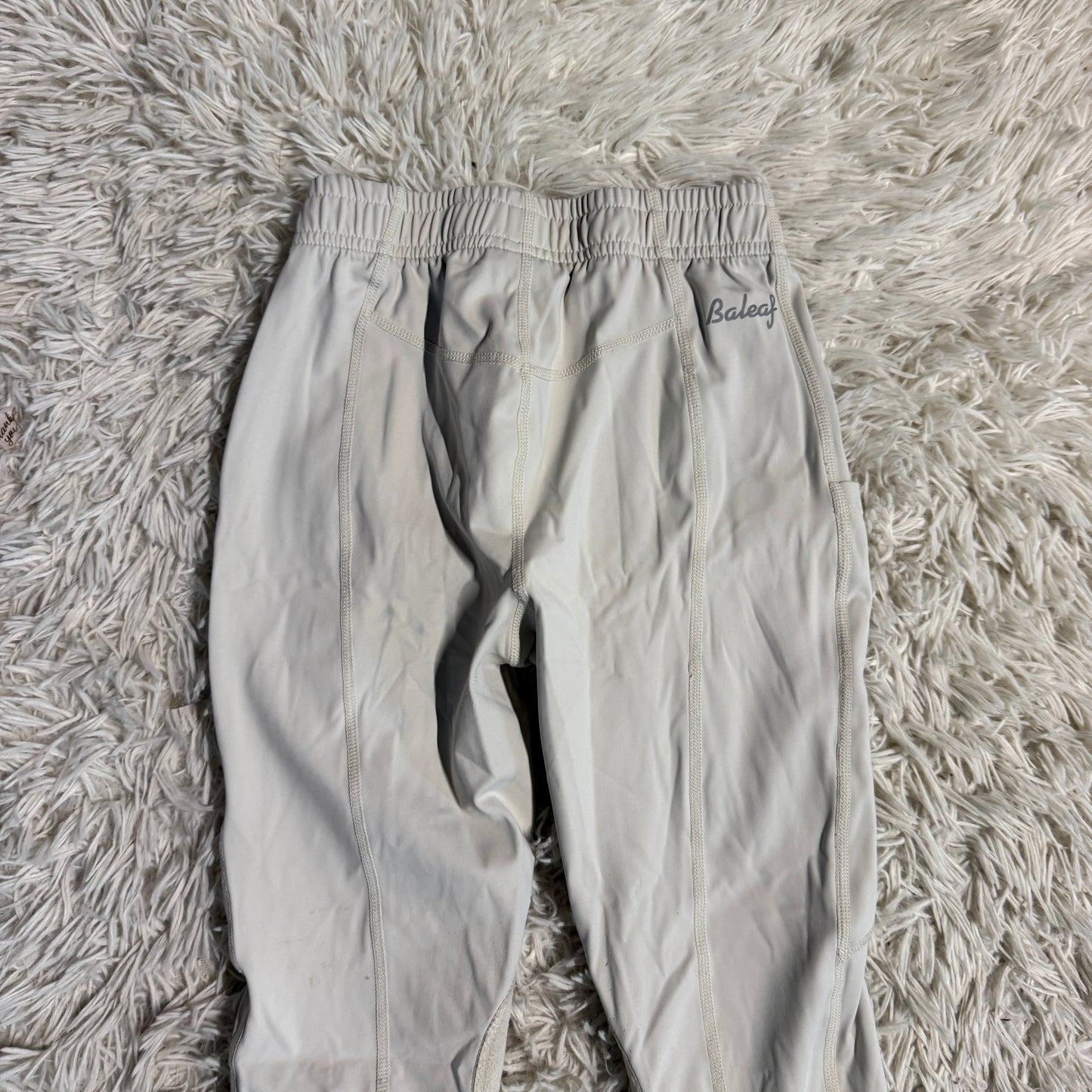 Child’s Medium White/Tan Baleaf Knee Patch Horseback Riding Tights