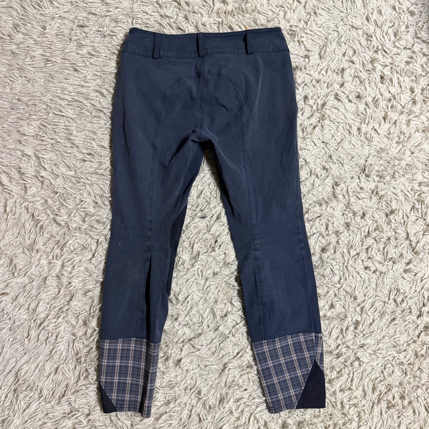 Women’s Size 30L Navy Knee Patch Horseback Riding Breeches