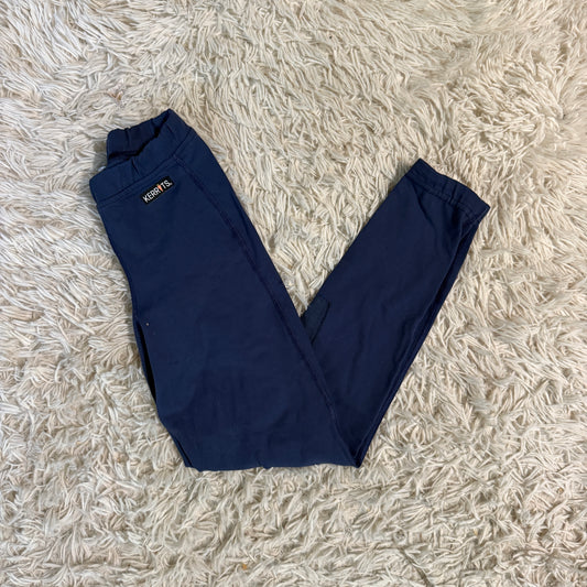 Child’s Medium Blue Kerrits Knee Patch Horseback Riding Tights