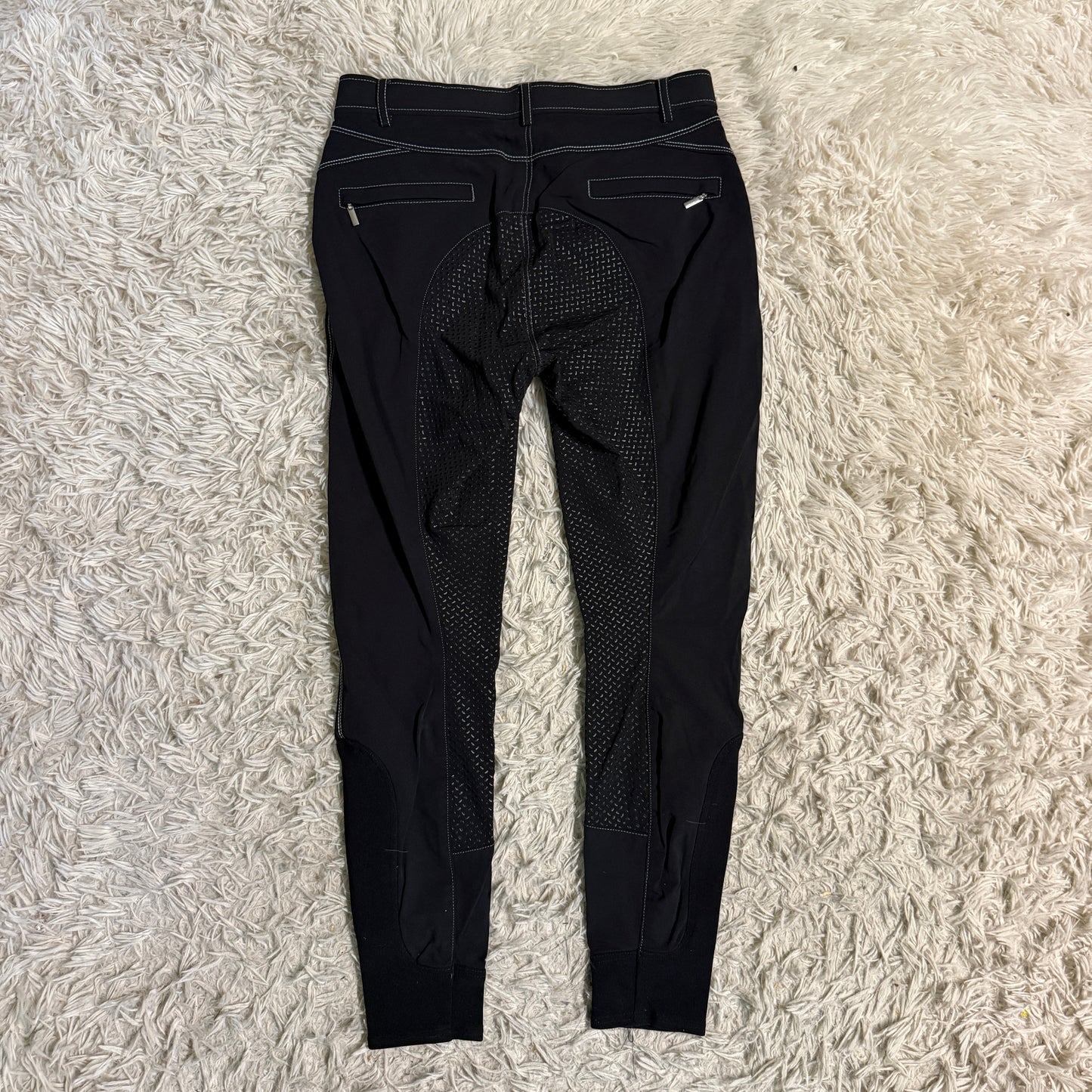 Women’s Size 28R Black Euro Star Full Seat Horseback Riding Breeches
