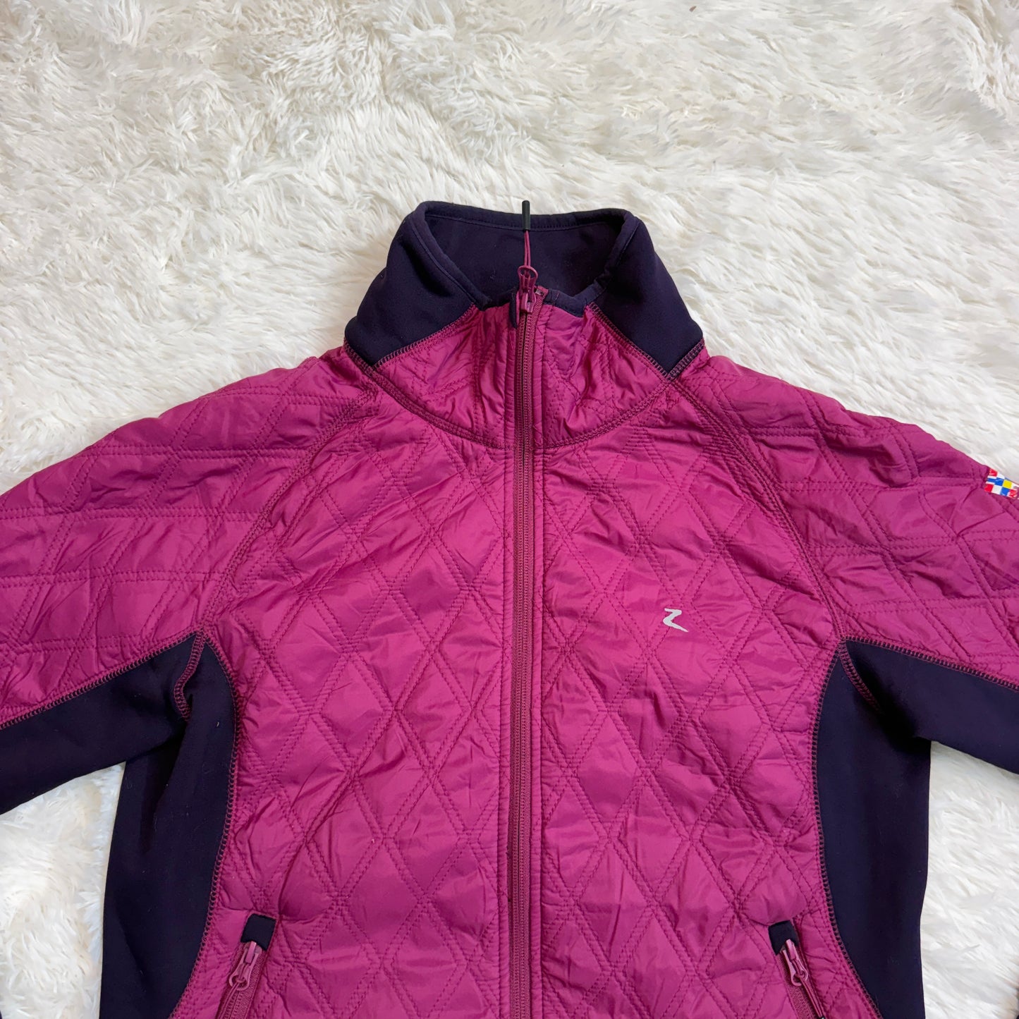 Women’s Size 12 Pink/Purple Horze Winter Horseback Riding Zip Up Jacket