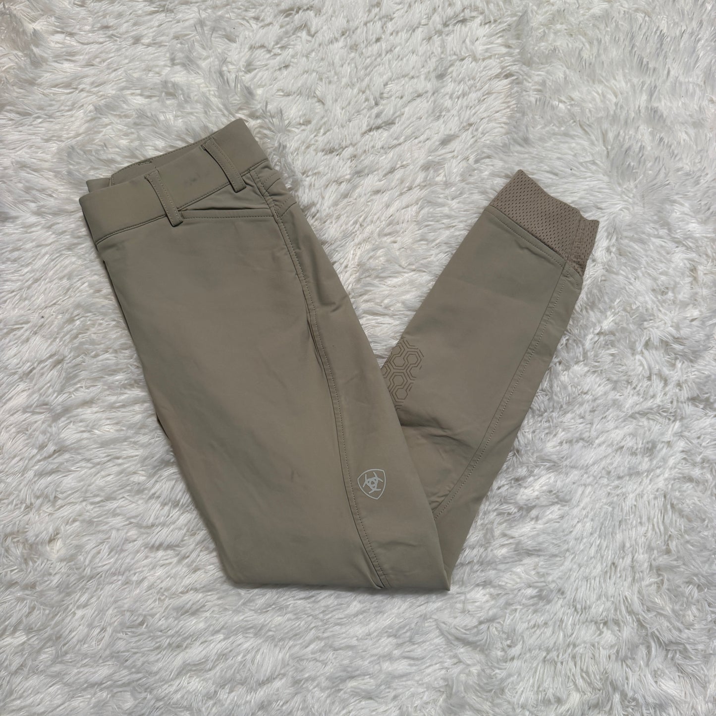 Child’s Size 14R Tan Ariat Knee Patch Horseback Riding Breeches