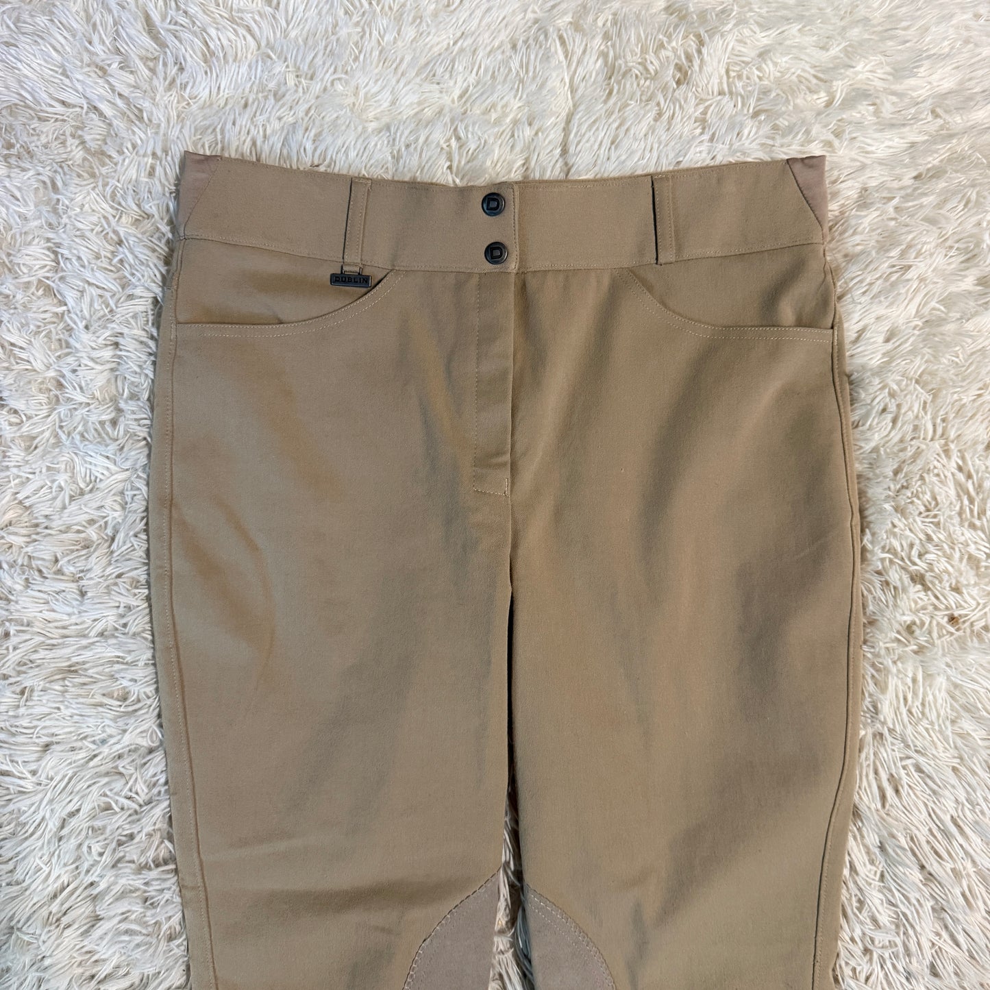 Women’s Size 36R Tan Dublin Knee Patch Horseback Riding Breeches