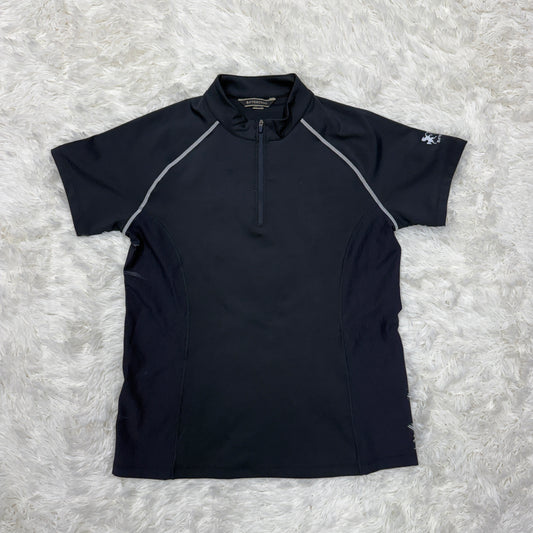 Women’s Size 12 Dark Grey B Vertigo Short Sleeve Horseback Riding Sunshirt