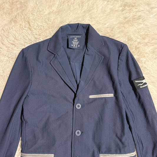 Men’s Size 32 (XS) Navy Free Ride Equestrian Mesh Horseback Riding Show Coat