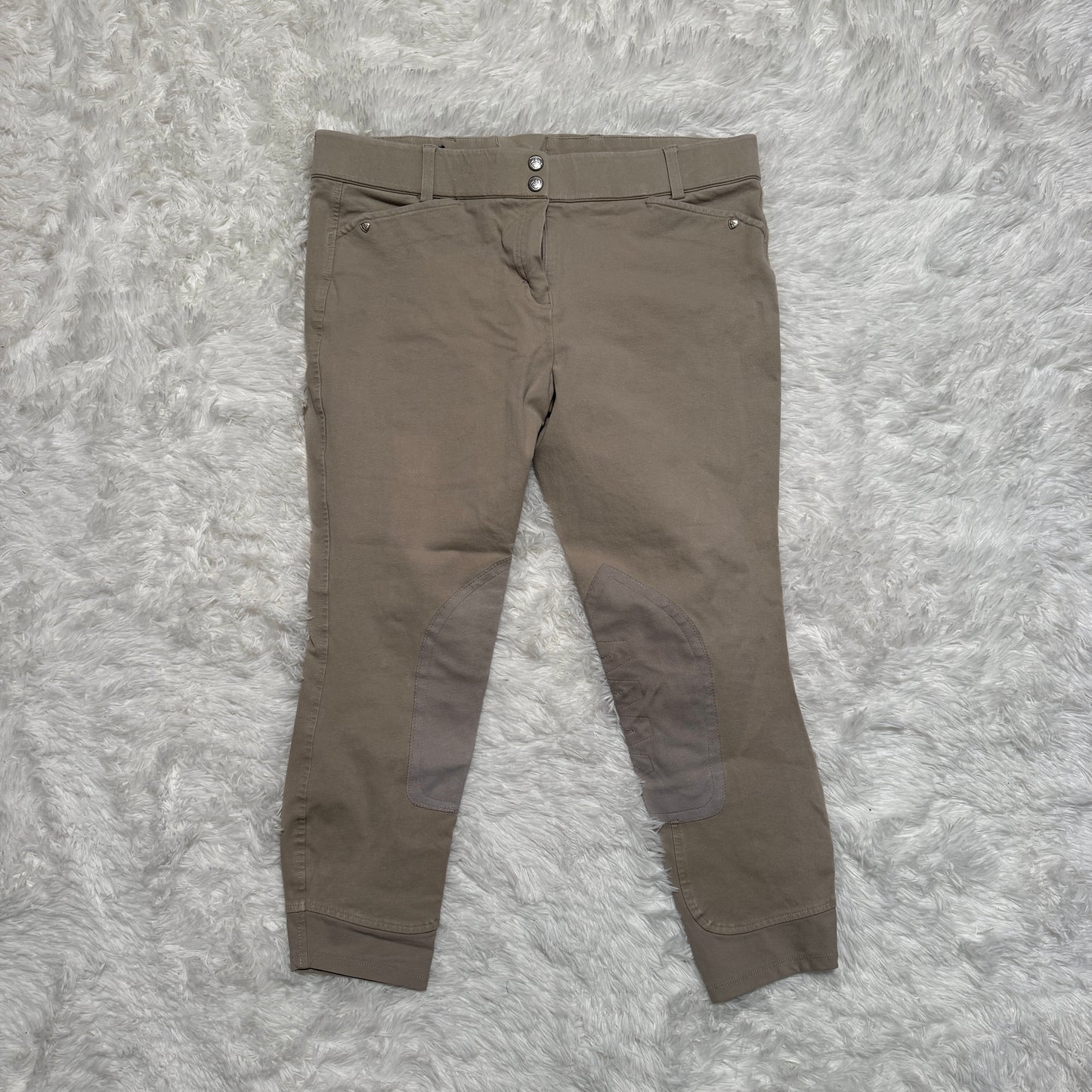 Women’s Size 34R Tan Ariat Knee Patch Horseback Riding Breeches