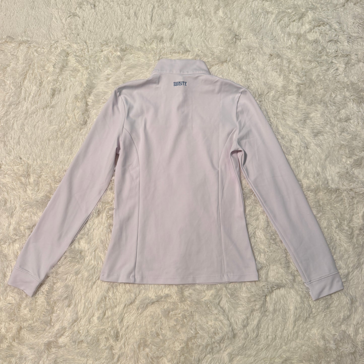 Women’s Small White Equisite Long Sleeve Horseback Riding Show Shirt