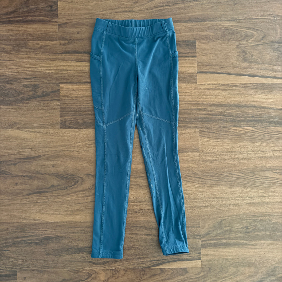 Child’s Large Blue Kerrits Full Seat Horseback Riding Tights
