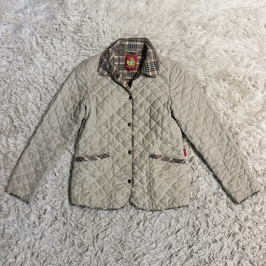 Women’s XS Tan Plaid Baker Horseback Riding Quilted Jacket