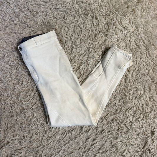 Child’s Size 16R White TuffRider Full Seat Horseback Riding Breeches