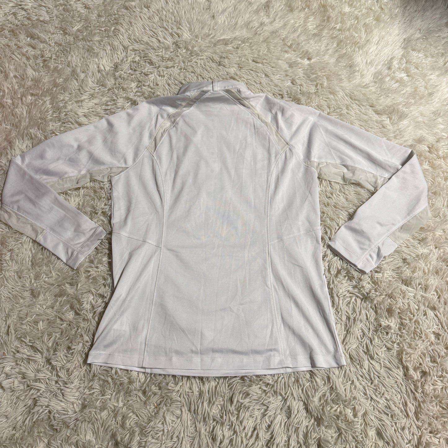 Women’s Medium White Ariat Long Sleeve Horseback Riding Show Shirt