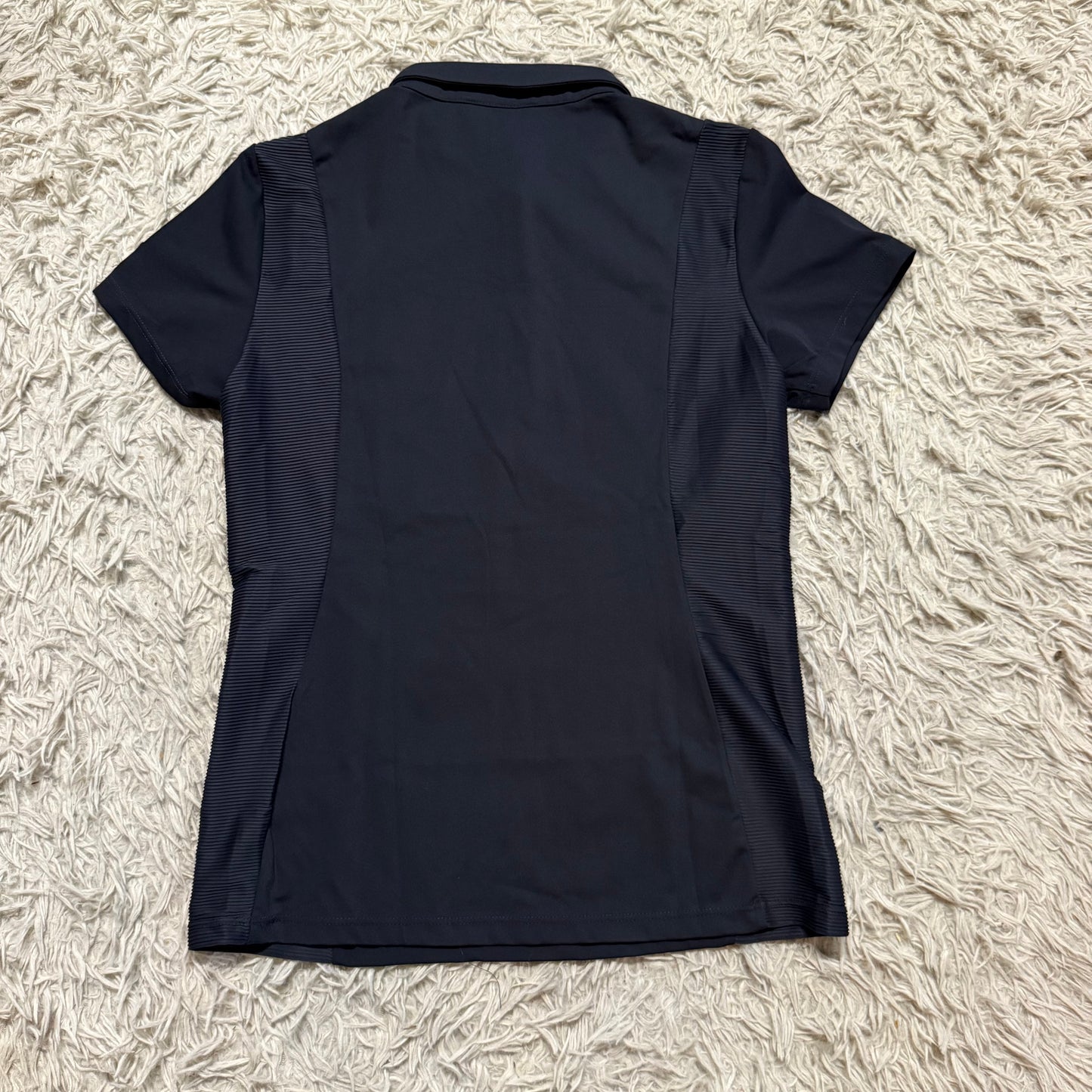 Women’s Size 10 Black Horze Short Sleeve Horseback Riding Polo Shirt