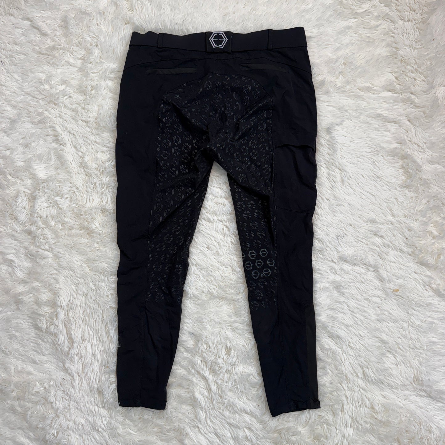 Women’s Size 36R Black Ethos Equestrian Knee Patch Horseback Riding Breeches