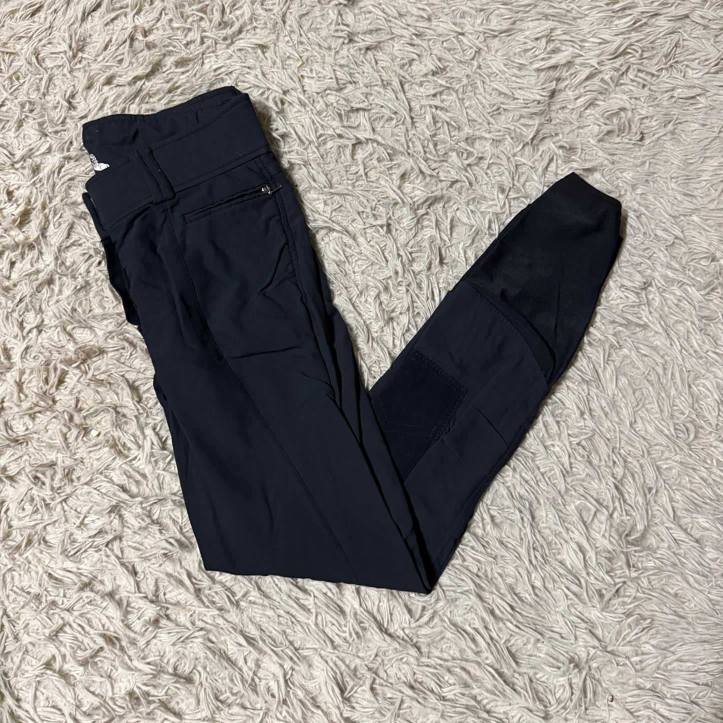 Women’s Size 24R Black Horze Knee Patch Horseback Riding Breeches