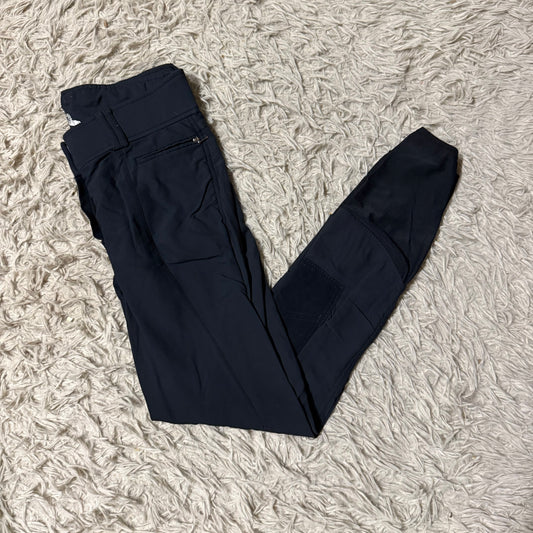Women’s Size 24R Black Horze Knee Patch Horseback Riding Breeches