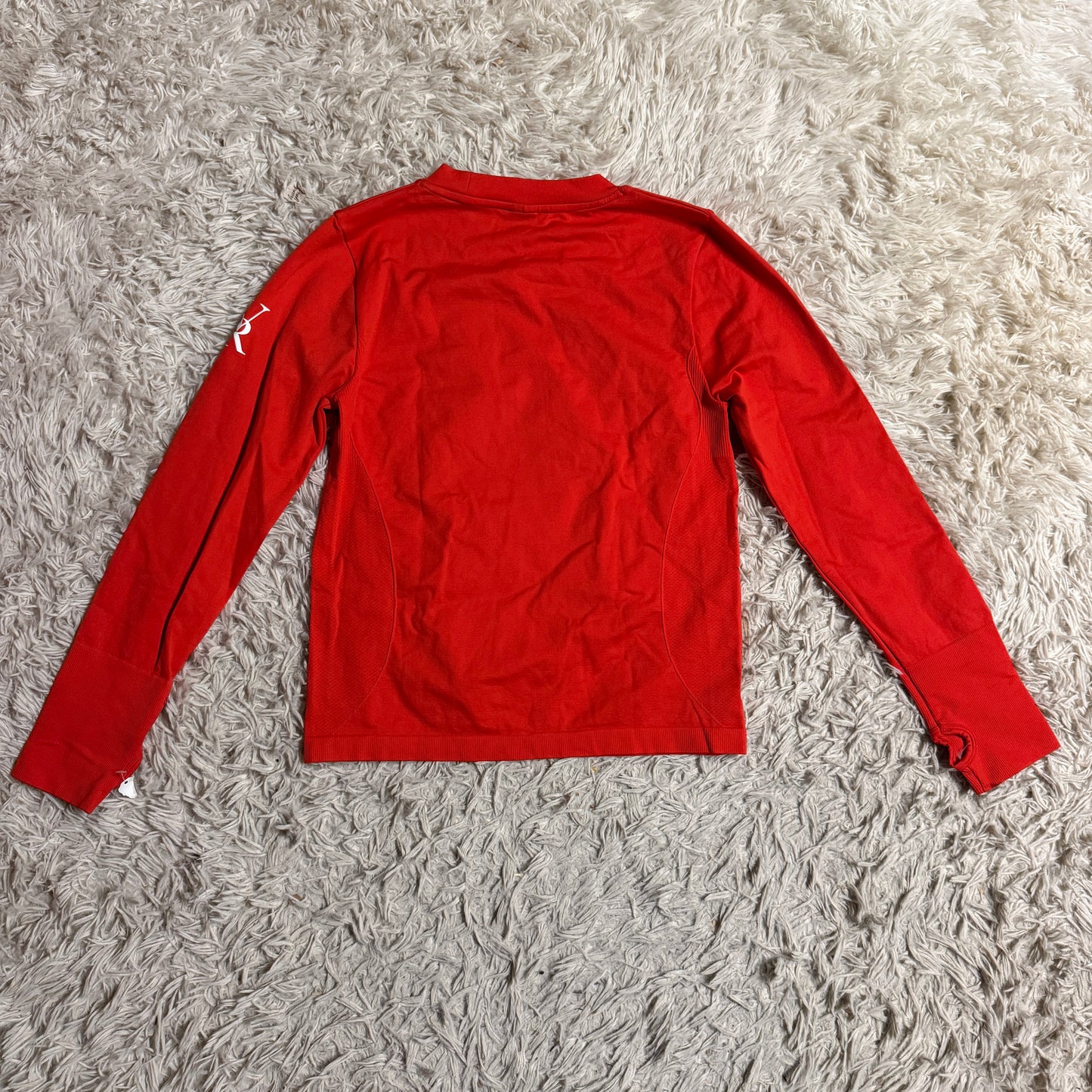 Women’s Medium Red Victoria Rose Equestrian Long Sleeve Horseback Riding Sunshirt