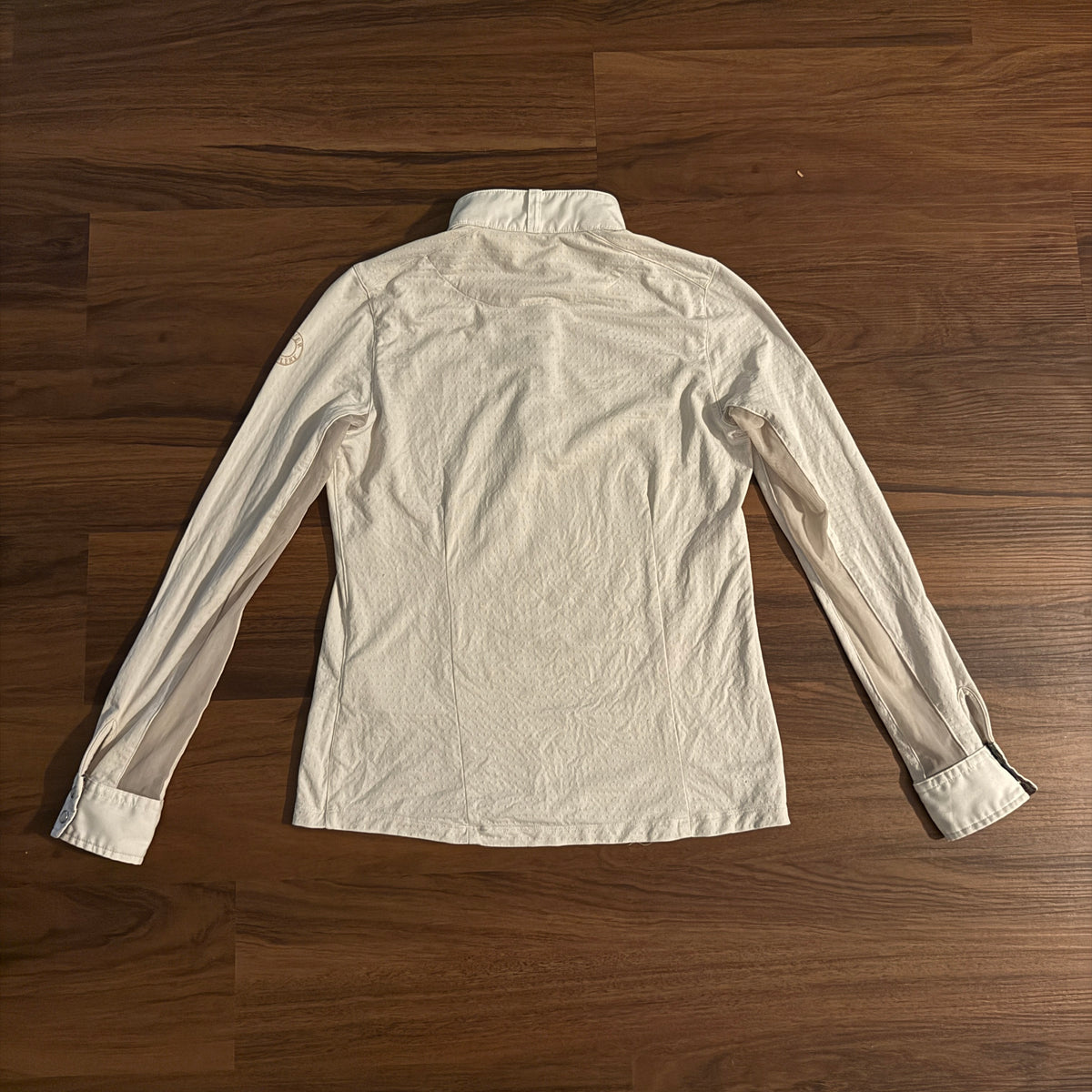 Child’s XL White Dover Long Sleeve Horseback Riding Show Shirt