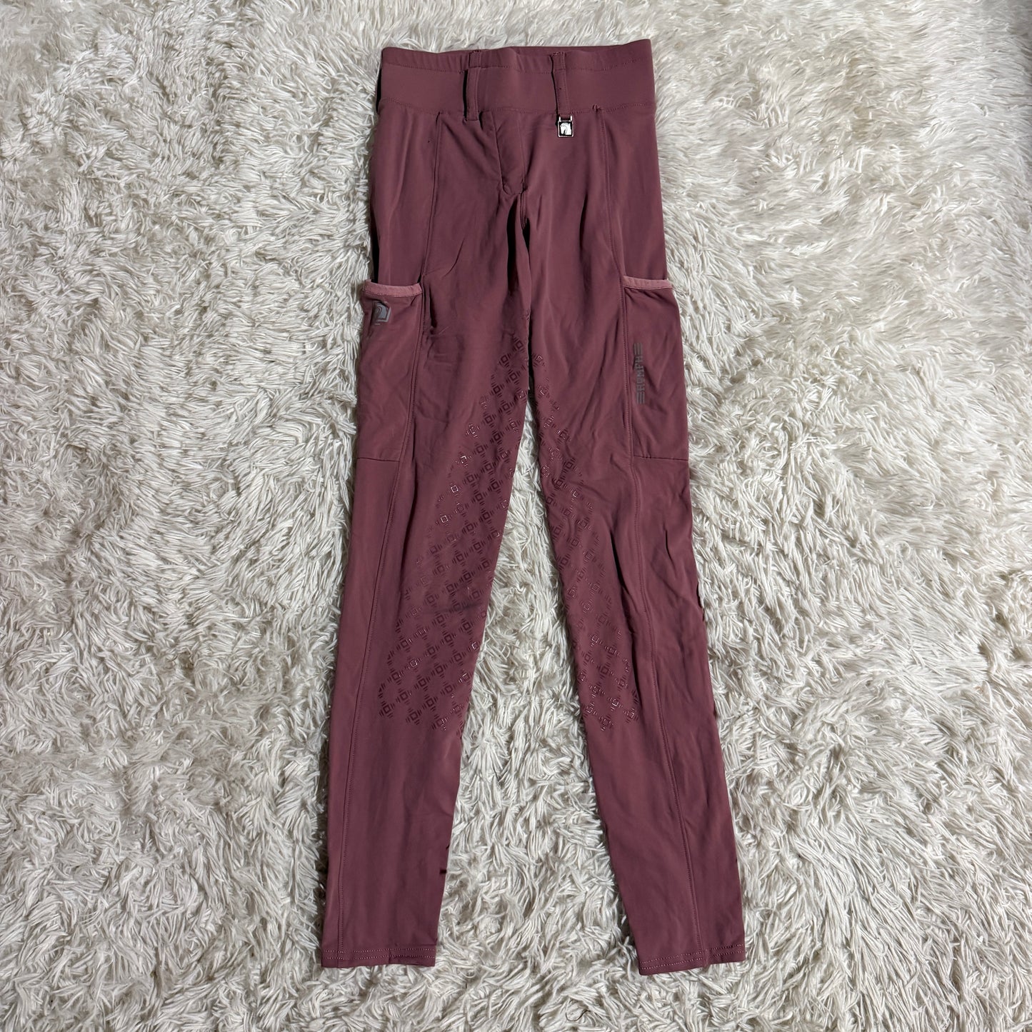 Women’s Size 24R Pink Romfh Knee Patch Horseback Riding Tights