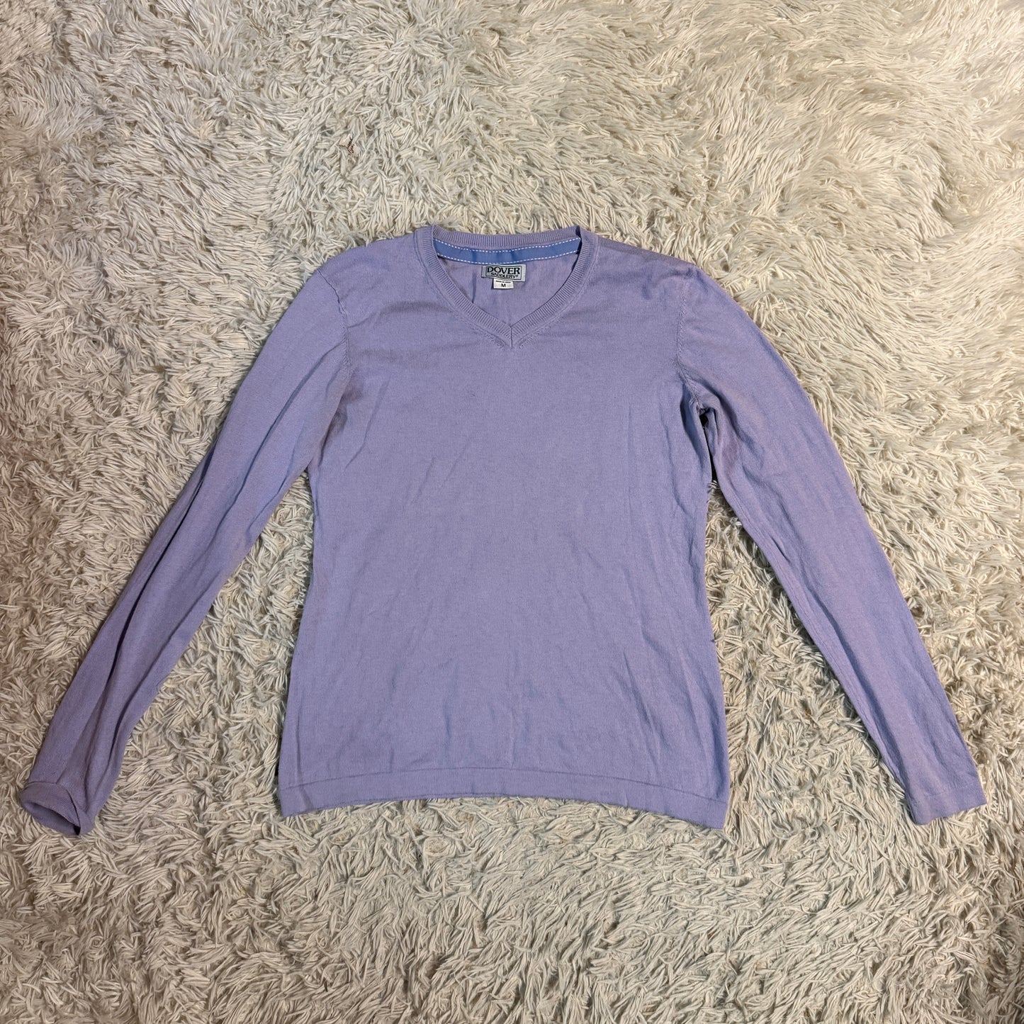 Women’s Medium Purple Dover Long Sleeve Horseback Riding Sweater