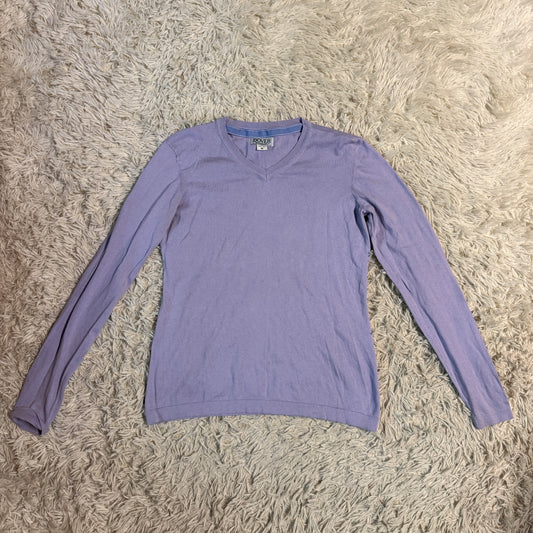 Women’s Medium Purple Dover Long Sleeve Horseback Riding Sweater