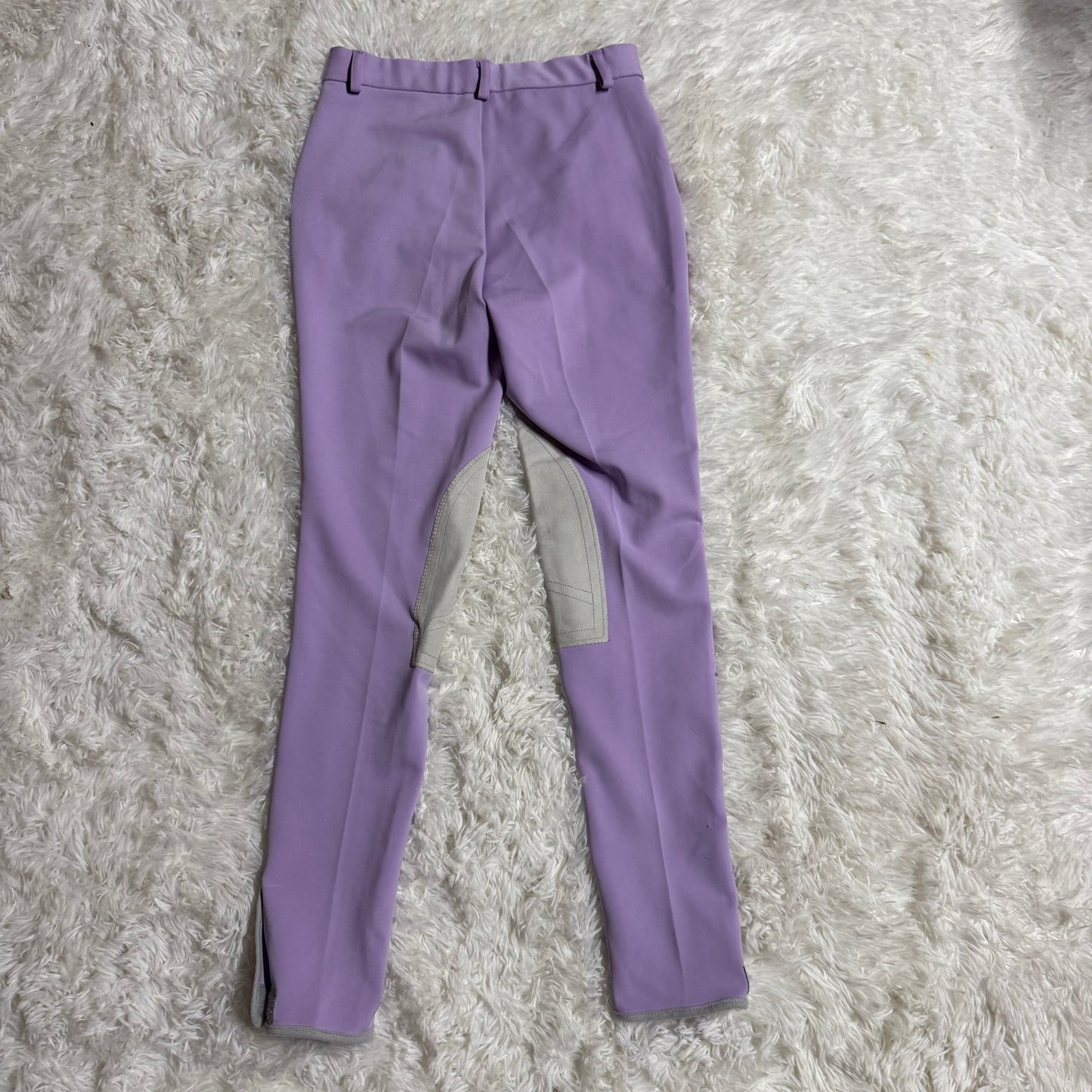 Women’s Size 26R Purple Anne’s Equestrian Apparel Knee Patch Horseback Riding Breeches